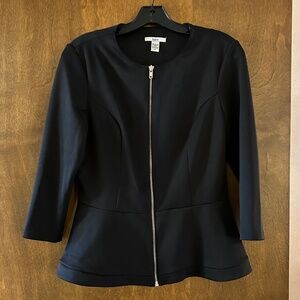 Bar||| Black Peplum Jacket, Size M